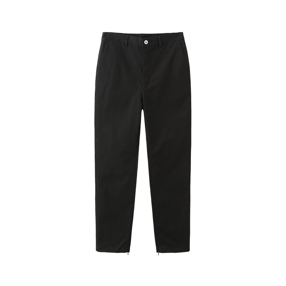 The Roaringwild Men’s Black Twill Straight Leg Trousers Size XXL Denim Casual